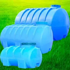 Горизонтальные емкости для воды - купить горизонтальный бак с ребром жесткости для воды | Харьков, Украина