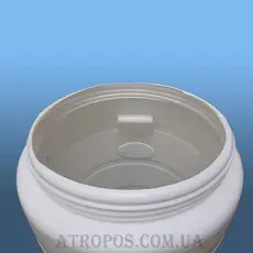 Бочка пластиковая пищевая белая бидон 50л широкая горловина для молока и воды в Украине