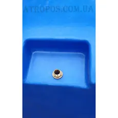 Емкость пластиковая пищевая горизонтальная круглая 1000л синяя кубовая бочка для воды 1 куб в Украине