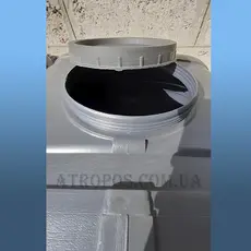 Емкость пластиковая прямоугольная черная 130л накопительный бак для воды в квартиру в Украине