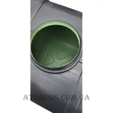 Емкость пластиковая прямоугольная черная 200л накопительный бак для воды в квартире в Украине