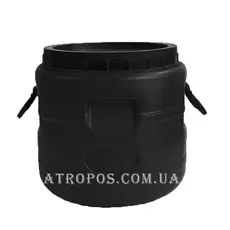 Бочка пластиковая техническая черная бидон 20л широкая горловина в Украине