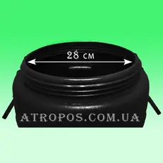 Бочка пластиковая техническая черная бидон 50л широкая горловина в Украине