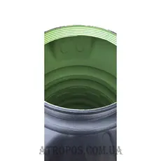 Емкость пластиковая трехслойная вертикальная черная 1000л высокая бак для полива огорода  и сада в Украине