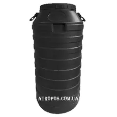Бочка пластикова технічна чорна бідон 120л широка горловина в Україні