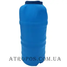 Емкость пластиковая пищевая трехслойная вертикальная узкая 400л синяя бак для питьевой воды в Украине