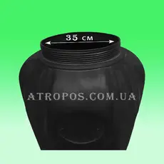 Емкость пластиковая трехслойная вертикальная черная 750л бак для технической воды на дачу в Украине