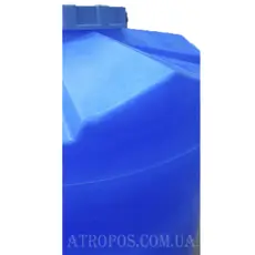 Емкость пластиковая пищевая вертикальная 1000л низкая синяя  кубовый бак для воды для дачи в Украине