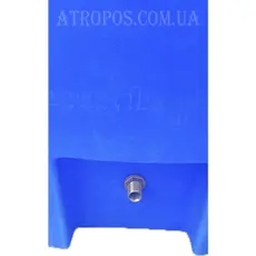 Емкость пластиковая пищевая вертикальная 1000л низкая синяя  кубовый бак для воды для дачи в Украине