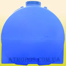 Емкость пластиковая пищевая горизонтальная круглая 5000 л синяя усиленная с ребрами жесткости в Украине