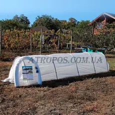 Арочный парник мини теплица из белого агроволокна 15 м 50 плотность \