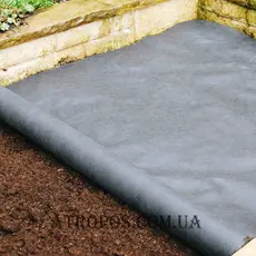 Геотекстиль иглопробивной черный дренажный для дороги 130 г/м2 1,6x25м ландшафтный в Украине