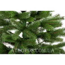 Елка новогодняя искусственная декоративная ель Буковельская зеленая литая 2,5м в Украине