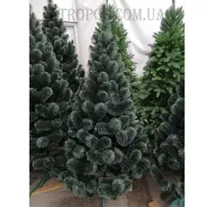 Ялинка новорічна штучна сосна зелена з білими кінчиками 2,3м в Україні