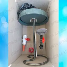 Бак для душа прямоугольный пищевой с Тэном нагревателем воды и лейкой 250л в Украине